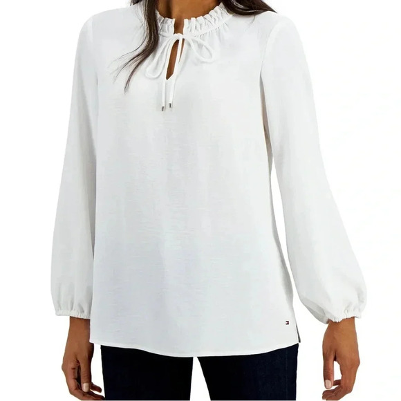 Tommy Hilfiger top, created a solid-color style that's wearable. Size X-large - Picture 1 of 13